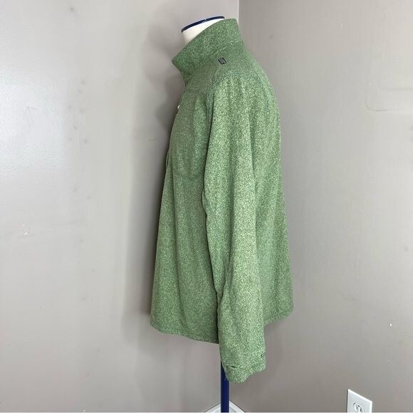 Hi Tec Half Zip XXL Mens Fleece Pullover Sweater Green long Sleeves - Picture 5 of 12